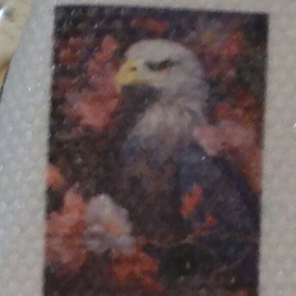 American Eagle / floral  Diamond Painting Kit, new item - Picture 1 of 3